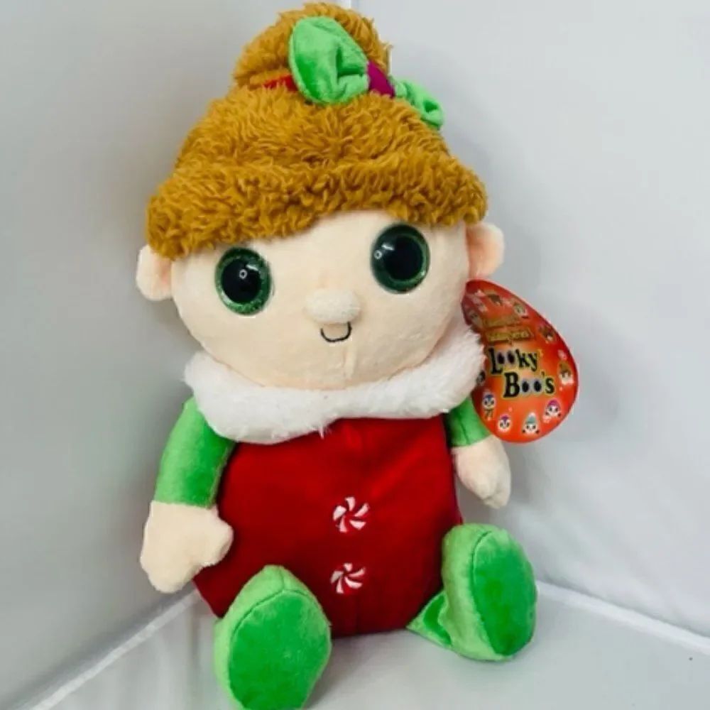 Sugar Loaf Kellytoy Plush Female Santa's Elf Christmas 2014 Stuffed Toy Doll 12"